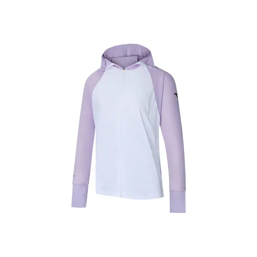 ANTA ZONGXUNXILIE Куртки и Пальто Женские Снежно-Белый Светлый Туман Фиолетовый