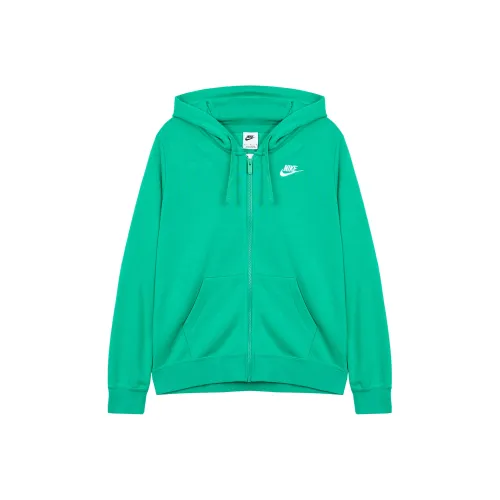 NIKE Зеленые Женские Свитшоты