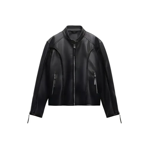 ZARA ZW Series Черные Женские Куртки