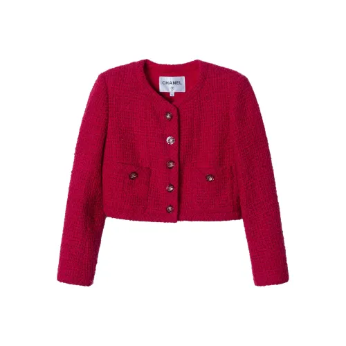 CHANEL 24 Весенний Летний Новый Приход Куртки и Пальто Женские Красные