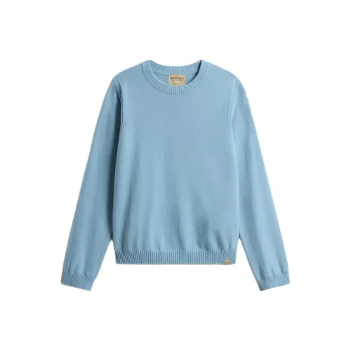 WOOLRICH SS25 Кашемир Свитер Женский Синий