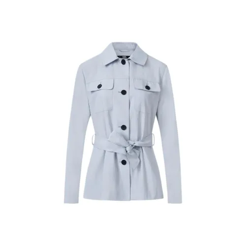 Куртки и пальто Karl Lagerfeld женские синий серый