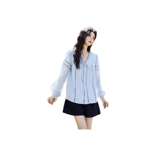 MISHOW Рубашка Женская Дымчатый Синий