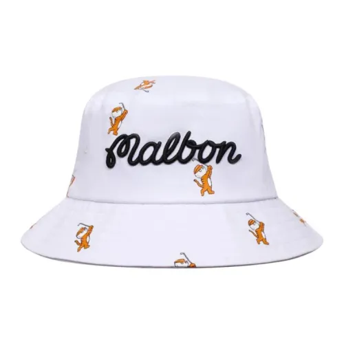 Malbon Golf Полиэстер Панамы Унисекс Белый