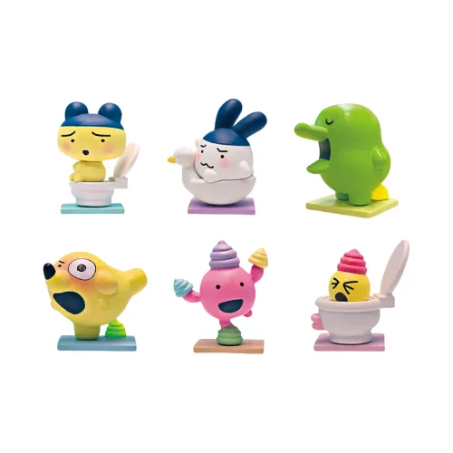 BANDAI Pooptime Pendant Collection Тамагочи Слепые коробки Один Mystery Коробка Целая коробка 6 шт