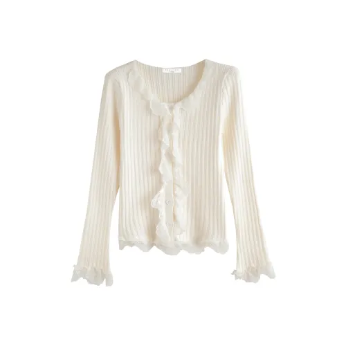 Tonlion Экрю Женская Трикотажная