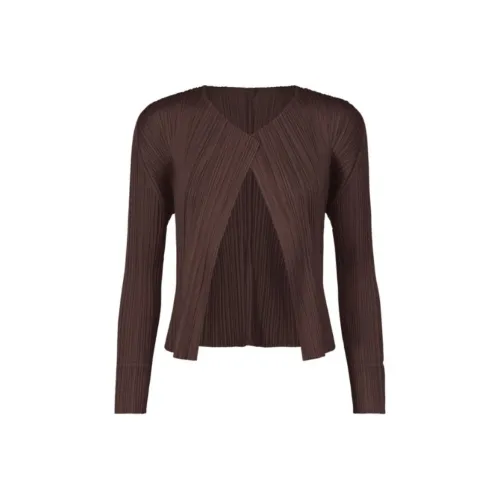 PLEATS PLEASE ISSEY MIYAKE Трикотаж Женский Темно-Коричневый