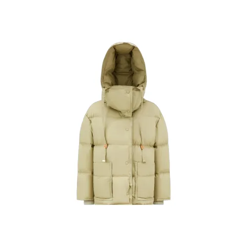 MONCLER GENIUS Пуховик Женский Бежевый