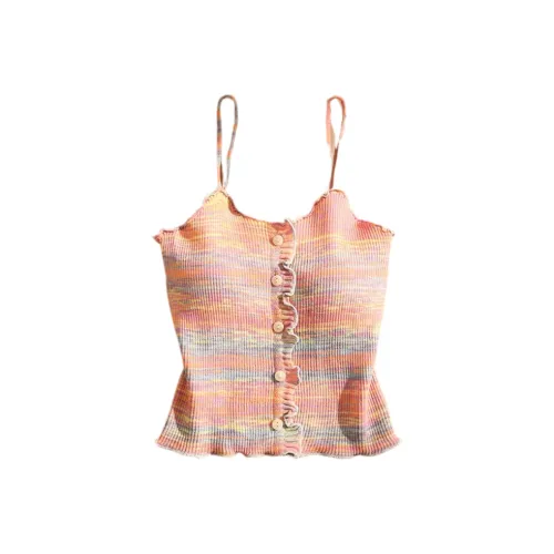 Mu Qingqing Топ на бретелях Женский Розовый