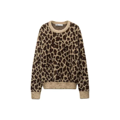 ZARA Трикотаж Женский с леопардовым принтом