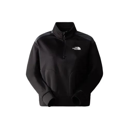 THE NORTH FACE REAXION 1 4 ZIP Флис Толстовка Женская Черная