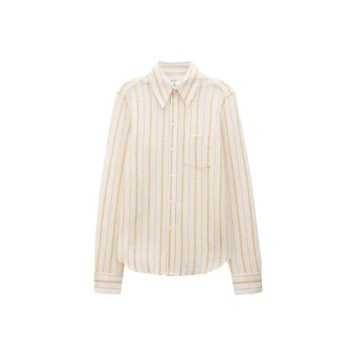 Filippa K SS24 Рубашка Женская Мел Белый