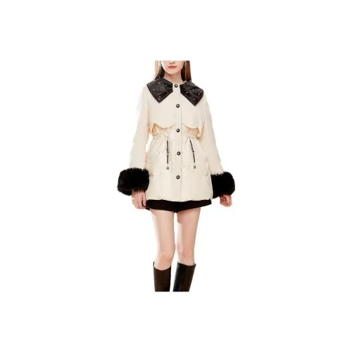 AIVEI Белый Женский Пуховик