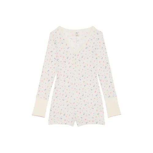 Victoria's Secret Розовый By FRANKIES BIKINIS CAMILLE Хлопок Комбинезон SIS Комбинезон Женский Белый