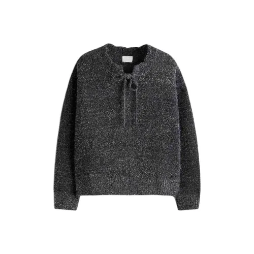 H&M Новогодний Темно-серый Женские Трикотаж