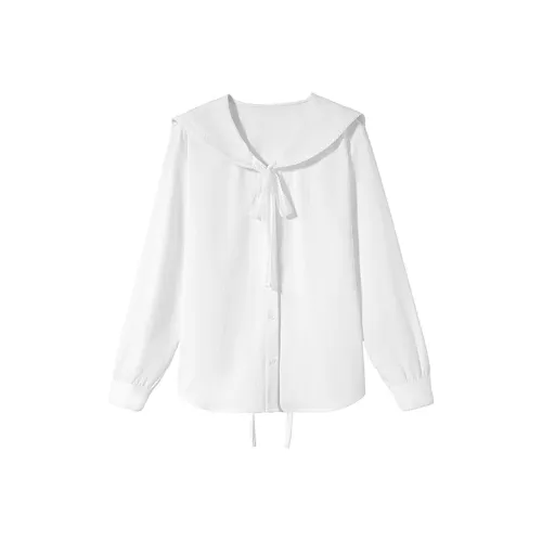 SHIRAN Натуральный белый Женские Рубашки