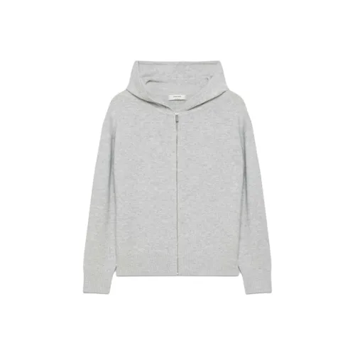 ARITZIA Кашемир Relaxed Zip Толстовка Кашемир Свитер Женские Heather Chrome Heather Chrome Серый