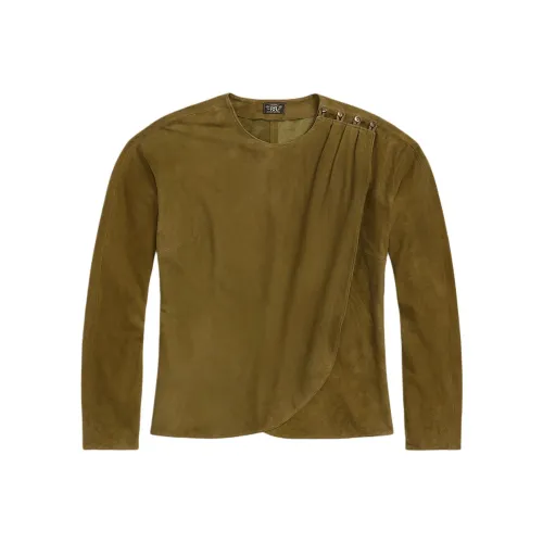 Double RL Кашемир Свитер Женский Коричневый