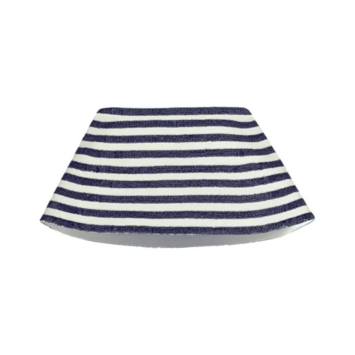 Jacquemus FW24 Полосатый TRAPEZE Bustier Топ Без бретелей Топ Женские Полосы Темно-синий Полосы Морской синий