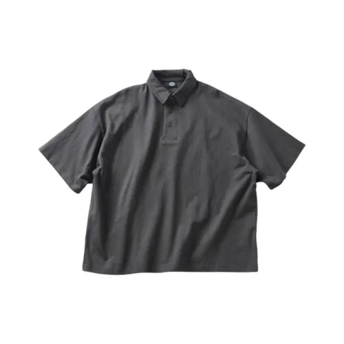 FREAK'S STORE CO-BRAND Мужская поло угольно-серого цвета