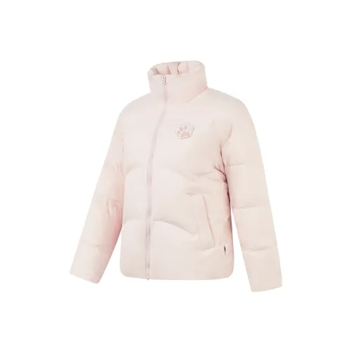 QIAODAN Sports Life Collection Белый персик Розовый Женские пуховики