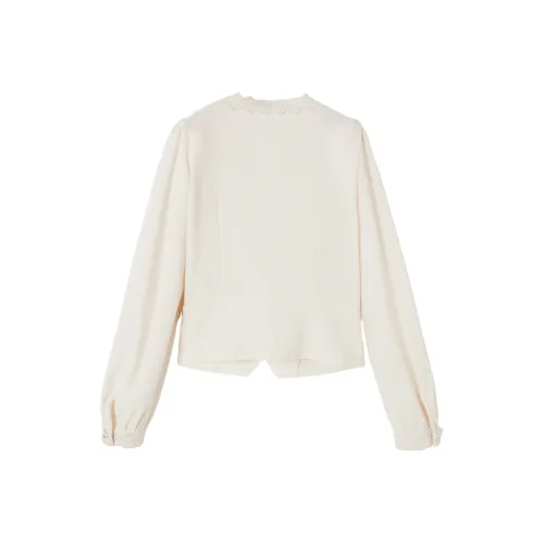 XIANGYING Бежевые Женские Рубашки