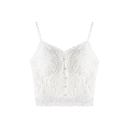 XIANGYING Топ на бретелях Женский Белый