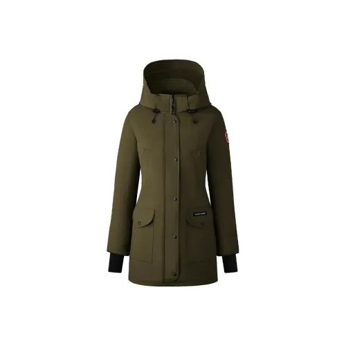 Canada Goose Trillium Пуховик PARKA Пальто Женское Армейский зеленый