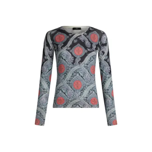 ETRO Светло-синий Женские Кашемировые Свитеры