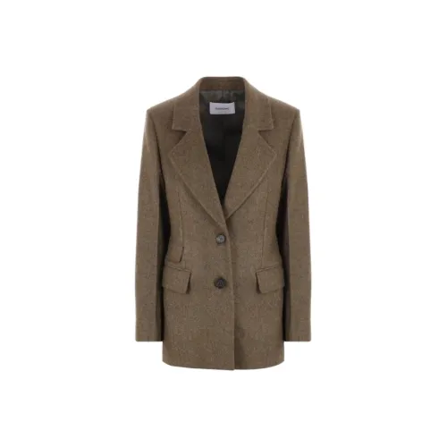 Ferragamo Куртки и Пальто Женские Оливково-зеленый