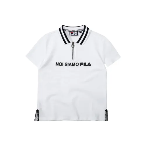 FILA FUSION NOI SIAMO FILA Стандартный белый Женские Поло