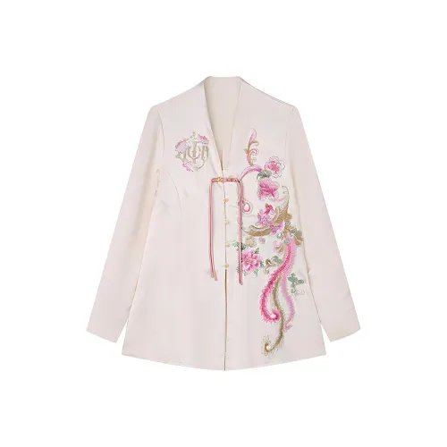 TCH Куртки Пальто Женские Экрю