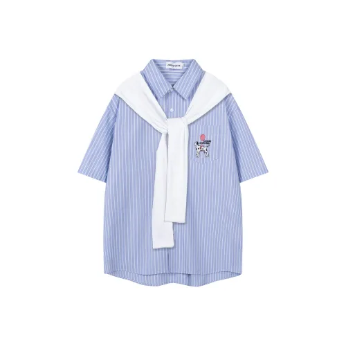 BEAR UNION Синие Унисекс Рубашки