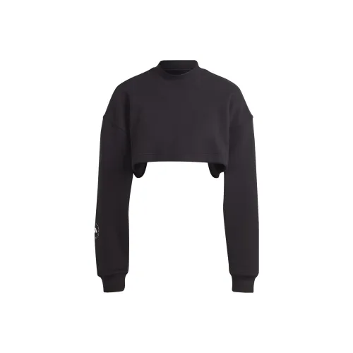 Adidas x Stella McCartney Truecasuals Укороченный худи Женские Черный