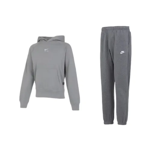 Nike Air BB FLC HOODI Повседневная спортивная одежда Мужской Серый