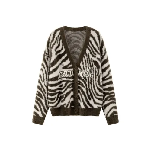 CHUU Зебра Зеленый Женские Трикотаж