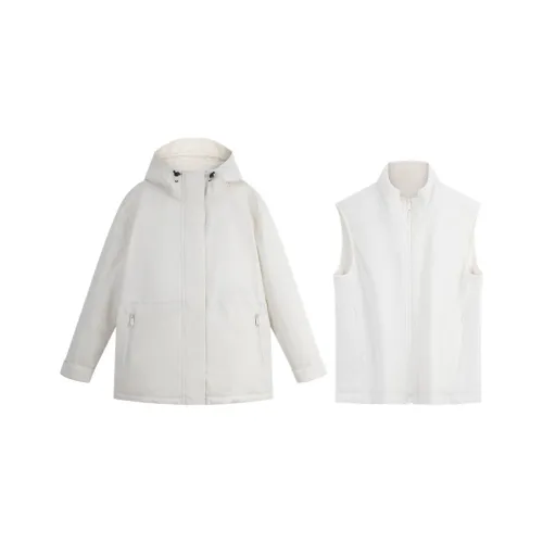 CALVIN KLEIN Пуховик Женский Айвори