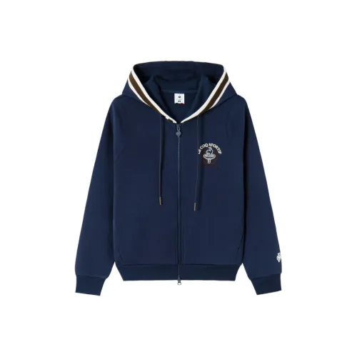 Le Coq Sportif Куртки и Пальто Женские Морской Синий