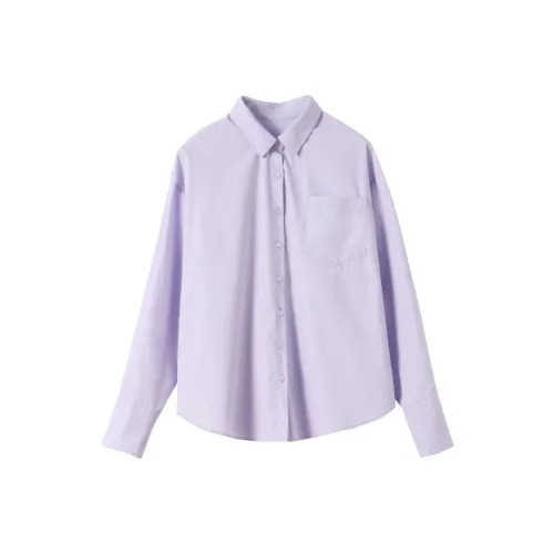 Huagaa Рубашка Женская Светло-фиолетовая