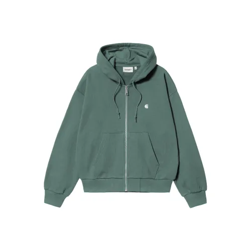 Carhartt WIP SS25 W' С капюшоном Casey Куртка Женская Серебряный Сосновый Зеленый