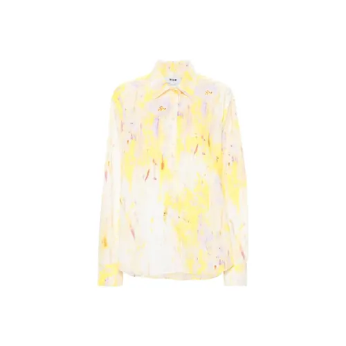 MSGM Желтые Женские Рубашки