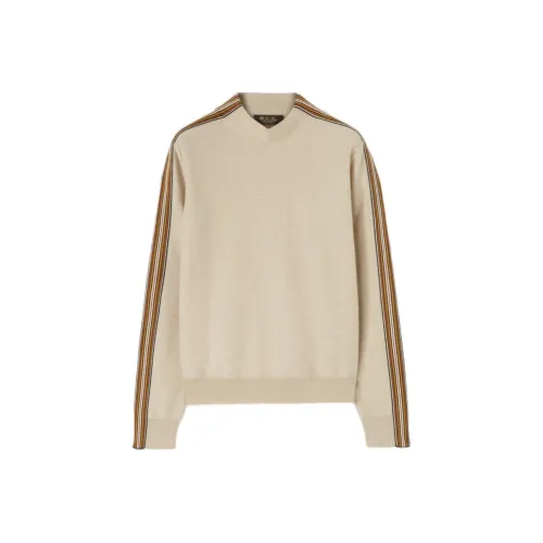 Loro Piana Высокий воротник Вязаная модель Свитер Толстовка Женские Желтый