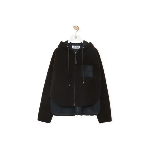 LOEWE Куртка Женская Коричневая Морской Синий