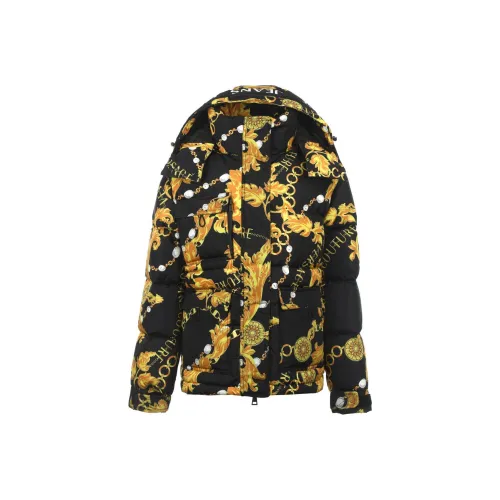 VERSACE JEANS COUTURE FW23 Пуховик Женский Черный