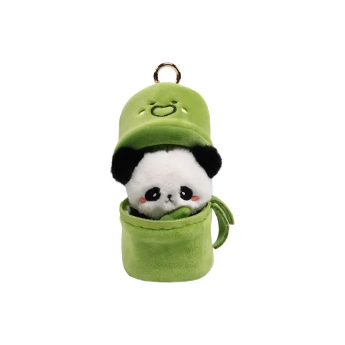 BiTiXiong Бамбук Tube Панда Зеленый Куклы Плюшевый Брелок 12 см 10 см Рекомендуемая высота