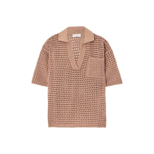 Brunello Cucinelli Апельсин Женские Поло