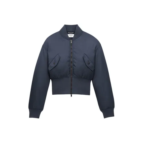 SAINT LAURENT Куртки и Пальто Женские Морской Синий