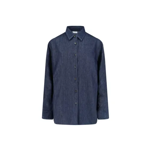 DRIES VAN NOTEN Синие Женские Рубашки