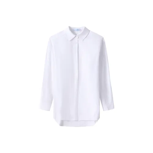 H YXIANG Рубашка Женская Кокос Зеленый Паст Белый