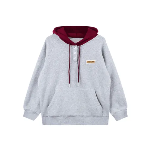 Migu Толстовка Женская Серый Красный